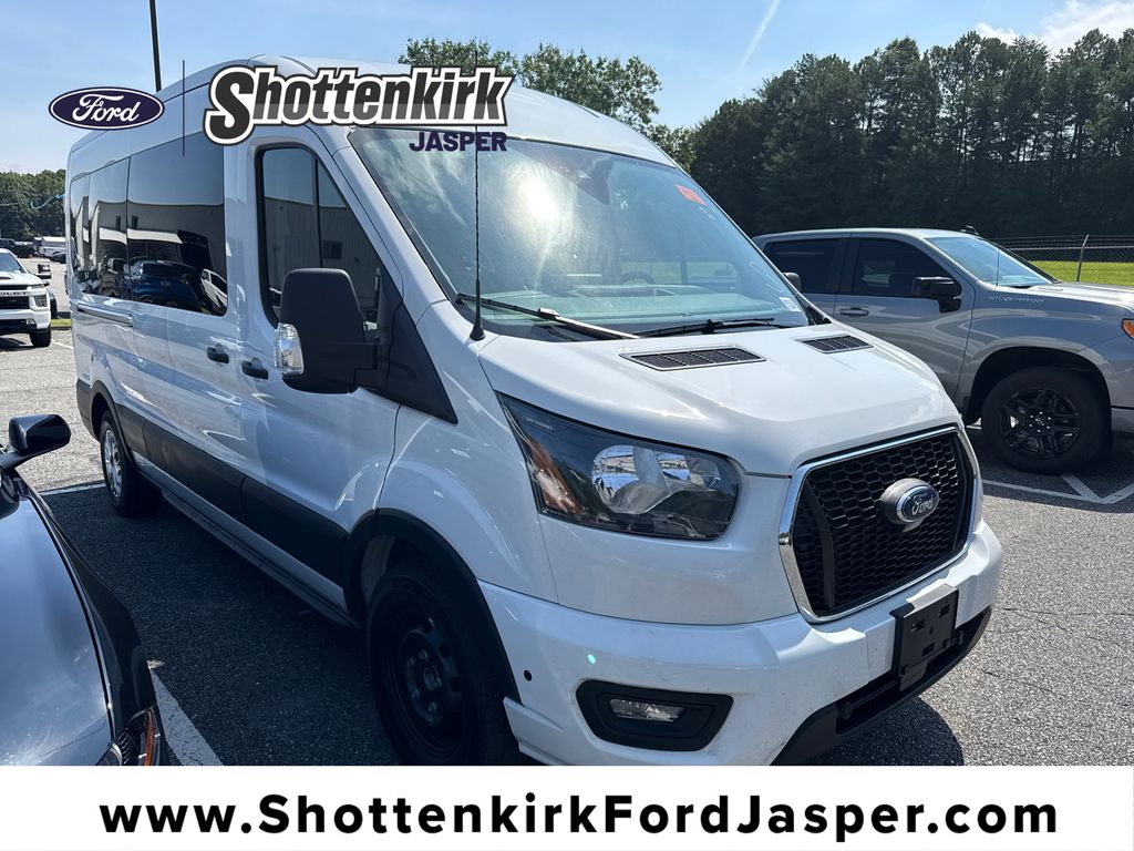Oxford White 2025 Ford Transit Passenger Van Rear-Wheel Drive