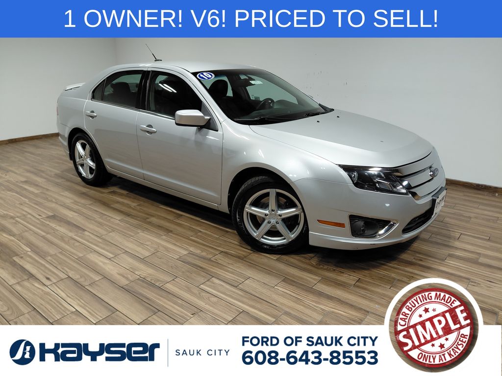 Silver 2010 Ford Fusion Sedan Front-Wheel Drive 6-Speed Automatic