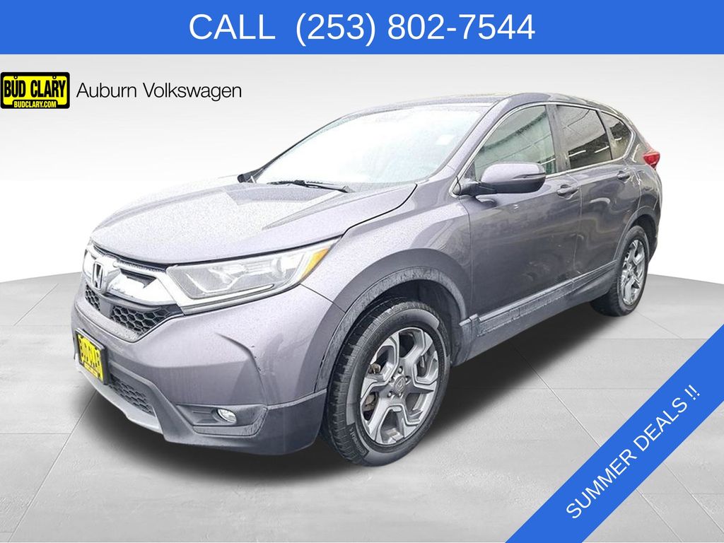 Gray 2018 Honda CR-V EX AWD SUV / Crossover All-Wheel Drive Continuously Variable Transmission