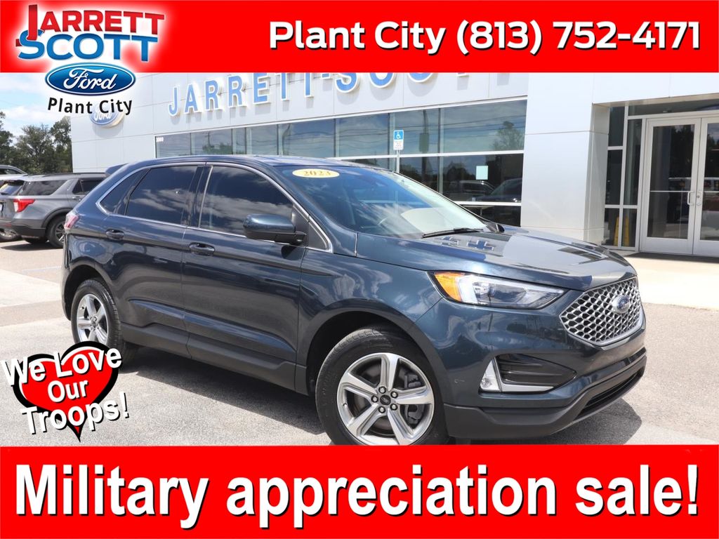 Blue Metallic 2023 Ford Edge SEL AWD SUV / Crossover All-Wheel Drive 8-Speed Automatic