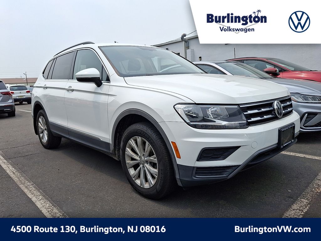 Pure White 2018 Volkswagen Tiguan SUV / Crossover All-Wheel Drive 8-Speed Automatic