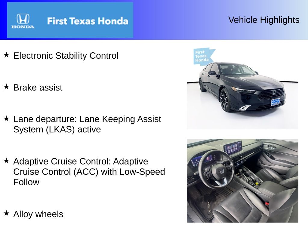 Used Car 2024 Honda Accord Hybrid  Touring For Sale Under $35,000 In Austin, Texas