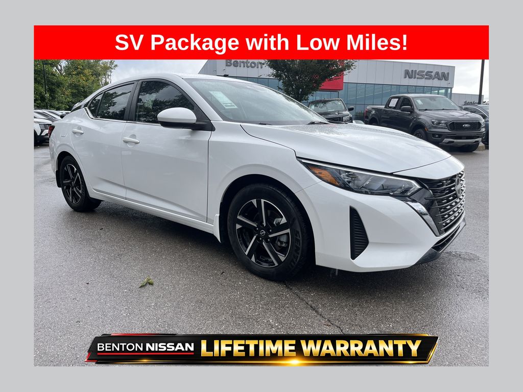 Aspen White Tricoat 2024 Nissan Sentra Sedan Front-Wheel Drive Continuously Variable Transmission