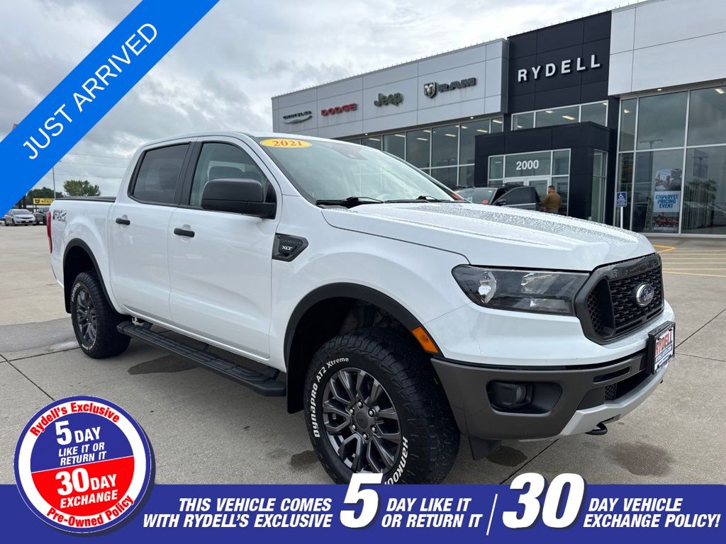 Oxford White 2021 Ford Ranger Pickup Truck Four-Wheel Drive Automatic