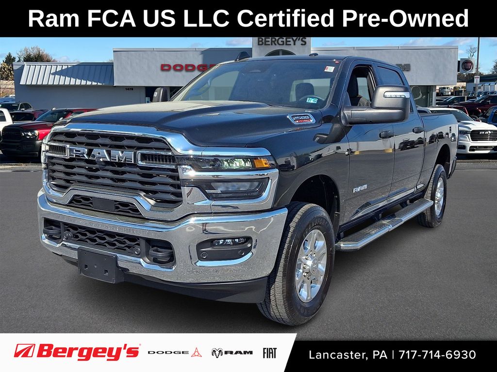 Diamond Black Crystal Pearlcoat 2025 RAM 2500 Pickup Truck Four-Wheel Drive 8-Speed Automatic