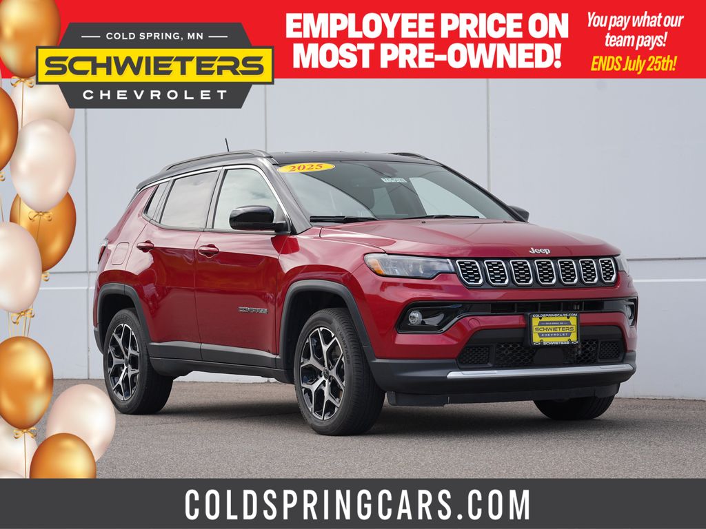 Red Hot Pearlcoat 2025 Jeep Compass SUV / Crossover Four-Wheel Drive 8-Speed Automatic