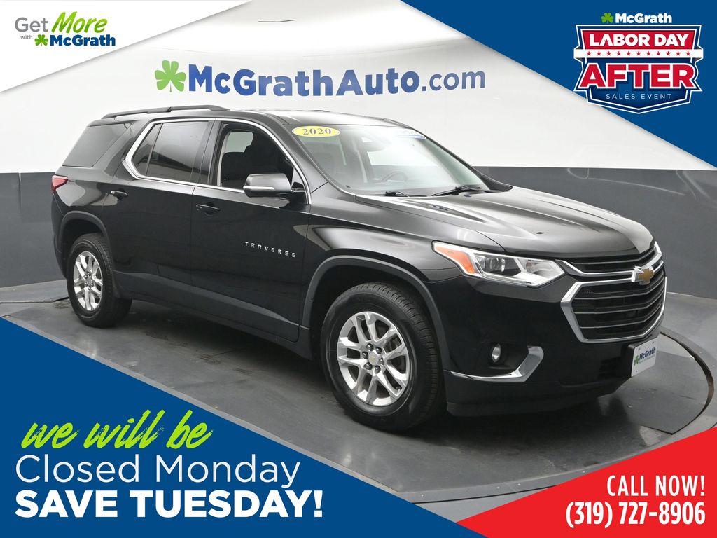 Mosaic Black Metallic 2020 Chevrolet Traverse SUV / Crossover Four-Wheel Drive 9-Speed Automatic