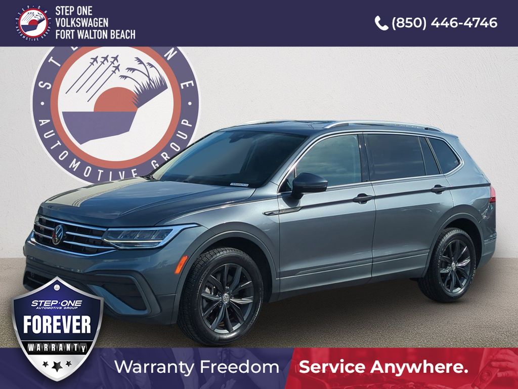 Platinum Gray Metallic 2022 Volkswagen Tiguan SUV / Crossover Front-Wheel Drive 8-Speed Automatic