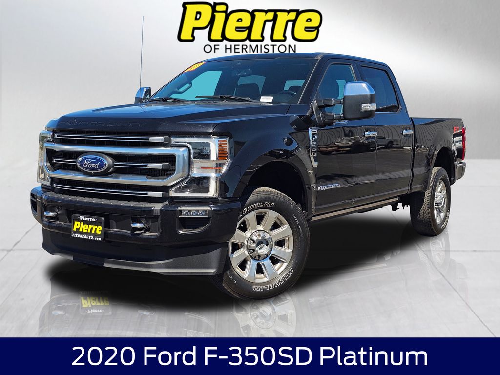 Agate Black Metallic 2020 Ford F-350 Super Duty Pickup Truck Four-Wheel Drive Automatic