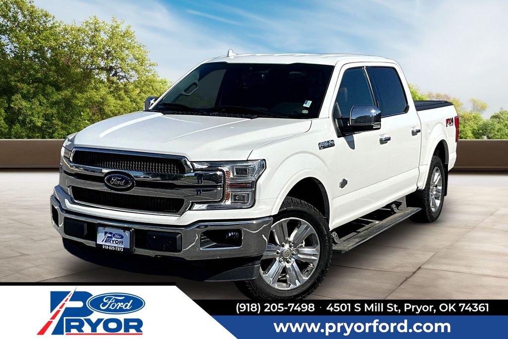 White Metallic 2020 Ford F-150 King Ranch SuperCrew 4WD Pickup Truck Four-Wheel Drive Automatic