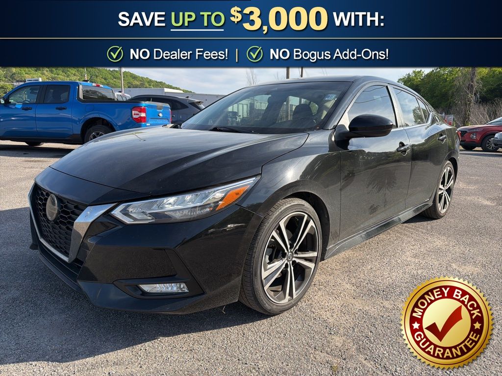 Super Black 2021 Nissan Sentra SR FWD Sedan Front-Wheel Drive Continuously Variable Transmission