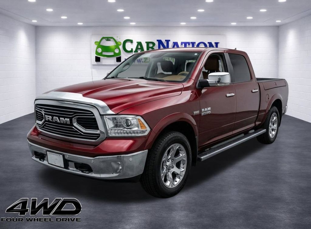 Delmonico Red Pearlcoat 2017 RAM 1500 Pickup Truck Four-Wheel Drive 8-Speed Automatic