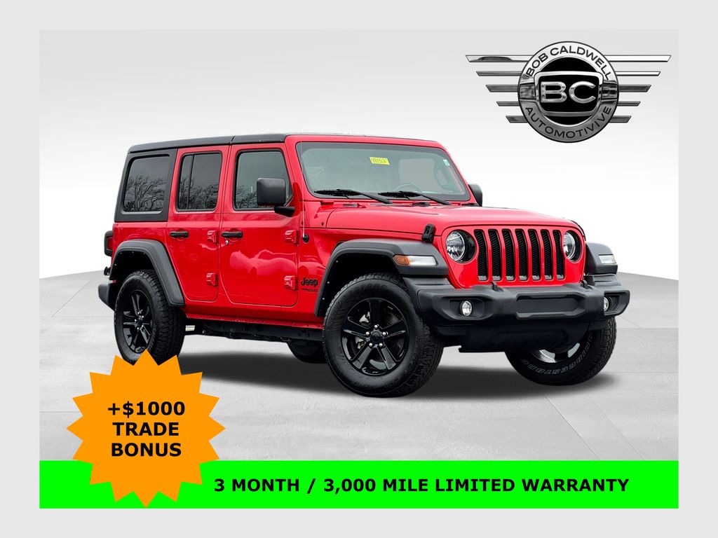 Firecracker Red Clearcoat 2021 Jeep Wrangler Unlimited Sport Altitude 4WD SUV / Crossover Four-Wheel Drive 8-Speed Automatic