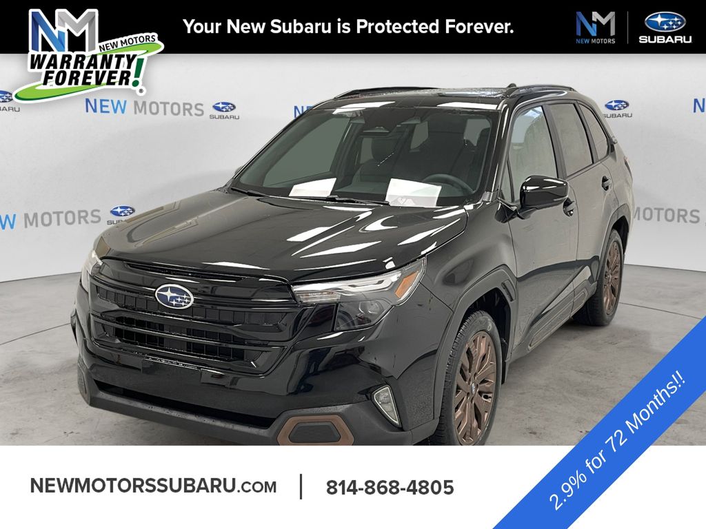 Crystal Black Silica 2026 Subaru Forester SUV / Crossover All-Wheel Drive Continuously Variable Transmission