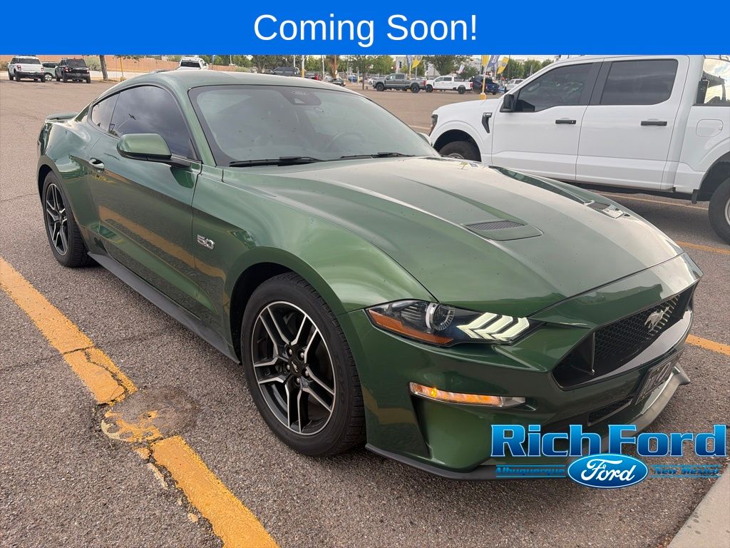 Green Metallic 2022 Ford Mustang Coupe Rear-Wheel Drive Automatic
