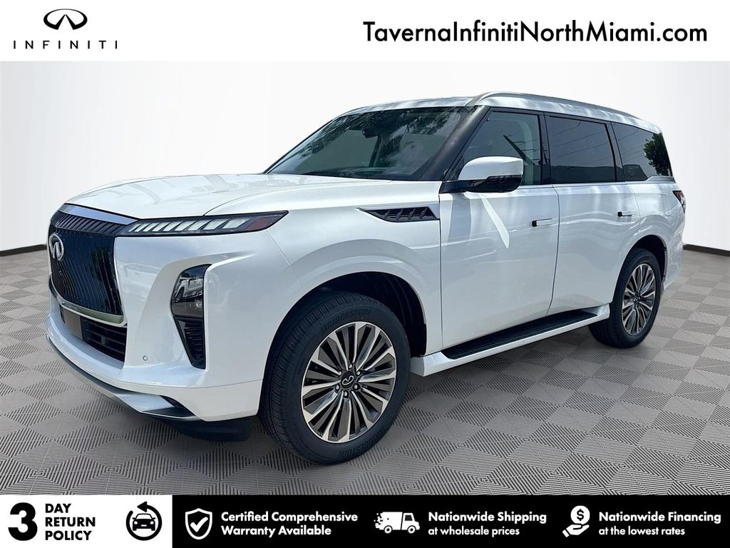 White 2027 INFINITI QX80 SUV / Crossover Rear-Wheel Drive 9-Speed Automatic