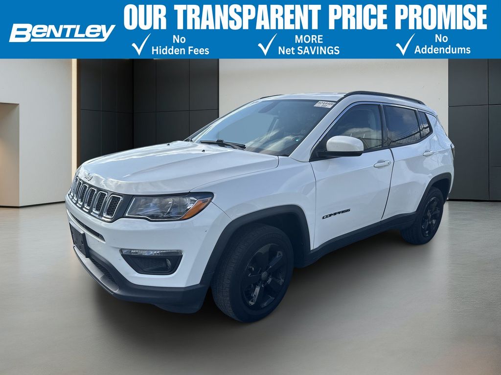 White Clearcoat 2018 Jeep Compass SUV / Crossover Four-Wheel Drive 9-Speed Automatic