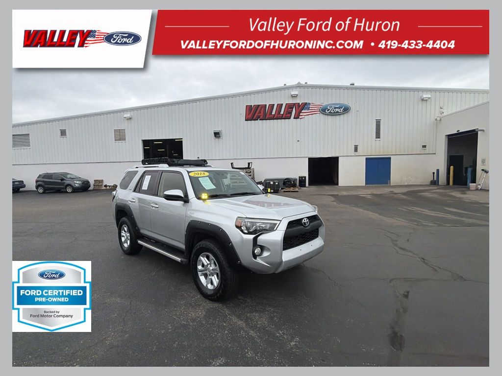 Classic Silver Metallic 2018 Toyota 4Runner SUV / Crossover Four-Wheel Drive 5-Speed Automatic Overdrive