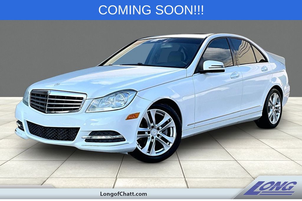 White 2013 Mercedes-Benz C-Class Sedan  7-Speed Automatic