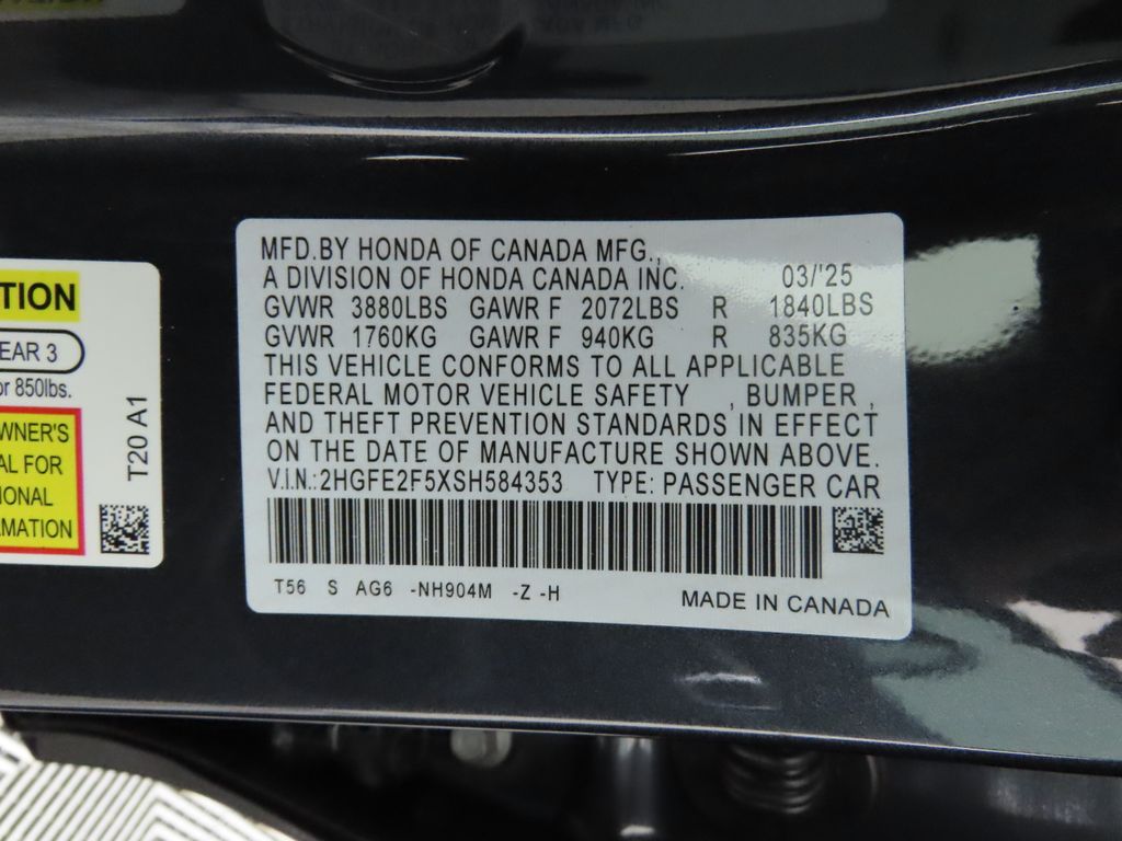 2025 Honda Civic Sport 32