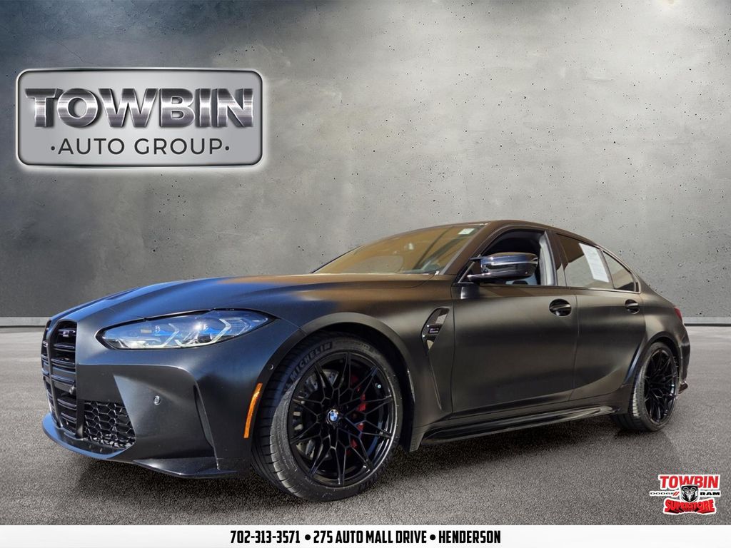 Black 2022 BMW M3 Sedan Rear-Wheel Drive 8-Speed Automatic
