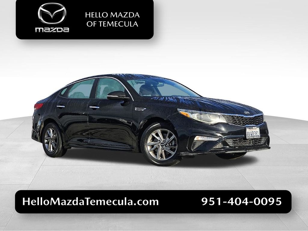 Ebony Black 2019 Kia Optima LX FWD Sedan Front-Wheel Drive 6-Speed Automatic