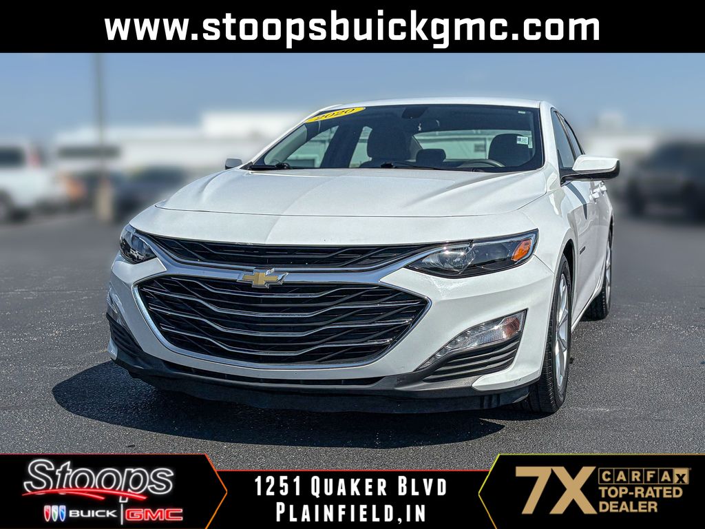 Summit White 2020 Chevrolet Malibu Sedan Front-Wheel Drive Continuously Variable Transmission