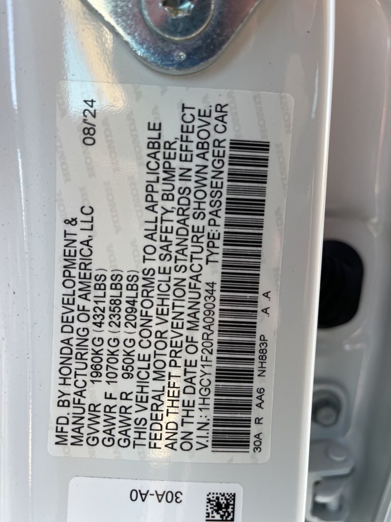 2024 Honda Accord LX 10