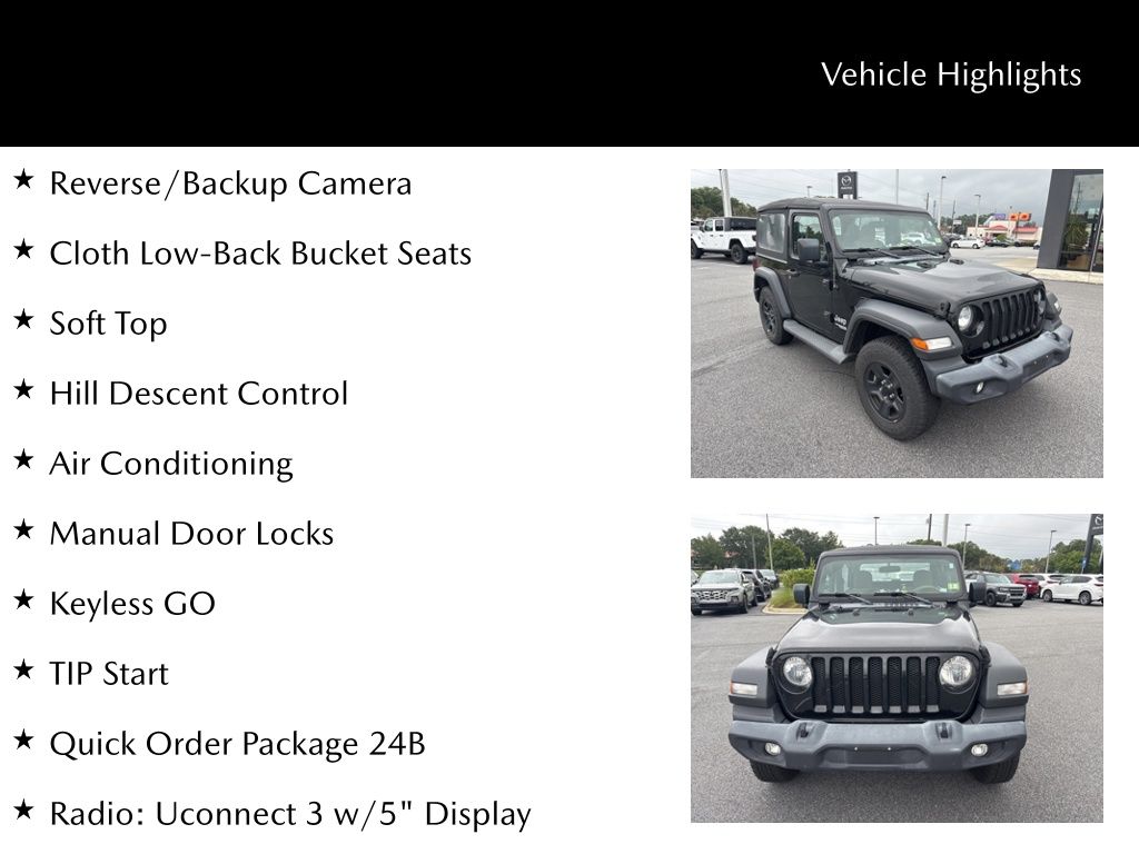 2019 Jeep Wrangler Sport