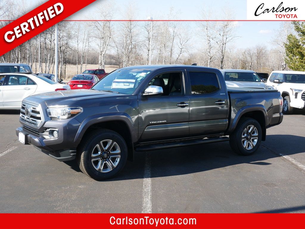 Magnetic Gray Metallic 2019 Toyota Tacoma Limited Double Cab 4WD Pickup Truck Four-Wheel Drive 6-Speed Automatic