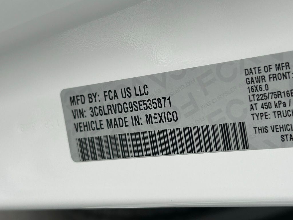 Used 2025 Bright White Clearcoat Ram High Roof image 42