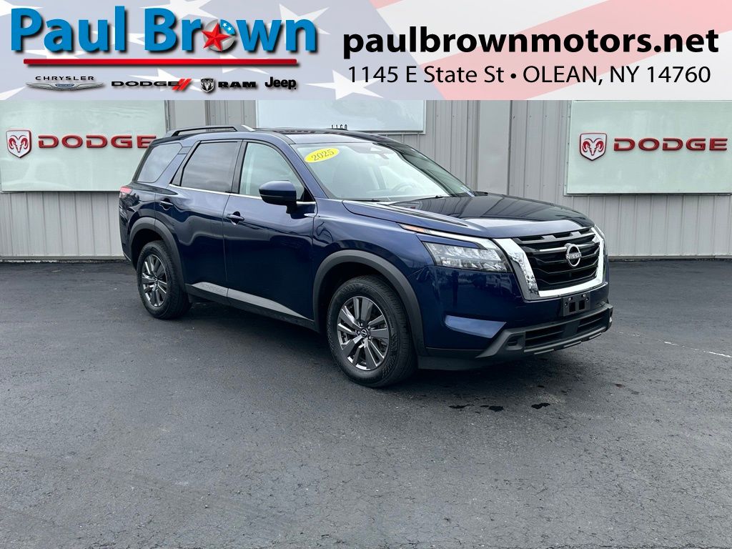 Deep Ocean Blue Pearl 2025 Nissan Pathfinder SV 4WD SUV / Crossover All-Wheel Drive 9-Speed Automatic