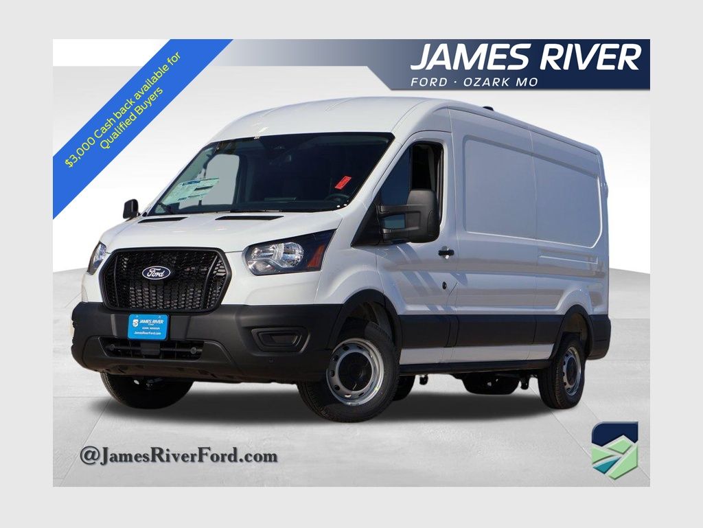 Oxford White 2026 Ford Transit Cargo 250 Medium Roof LB RWD Van Rear-Wheel Drive