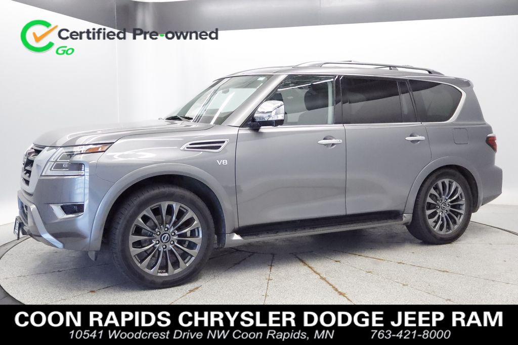 Gray (Gun Metallic) 2021 Nissan Armada SUV / Crossover Four-Wheel Drive 7-Speed Automatic