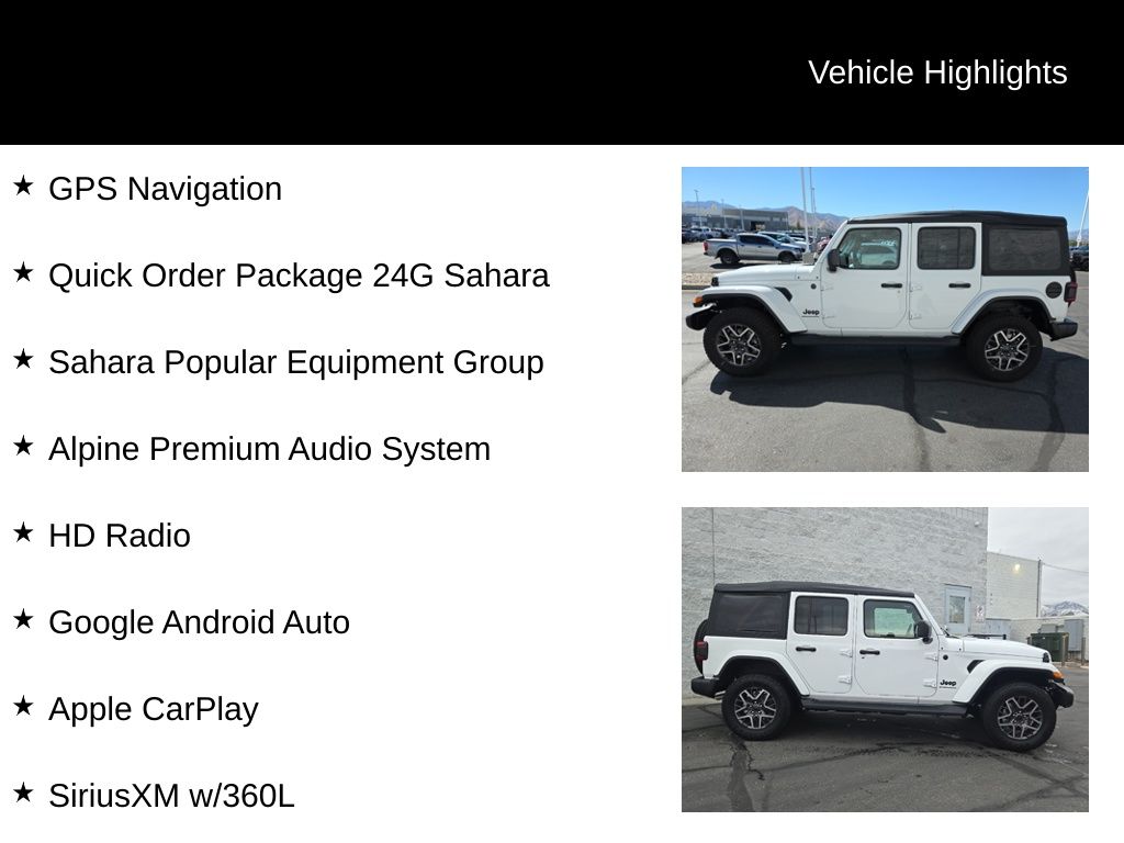 New 2025 White Jeep Sahara image 8