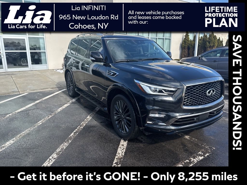 Mineral Black 2024 INFINITI QX80 Premium Select 4WD SUV / Crossover All-Wheel Drive 7-Speed Automatic