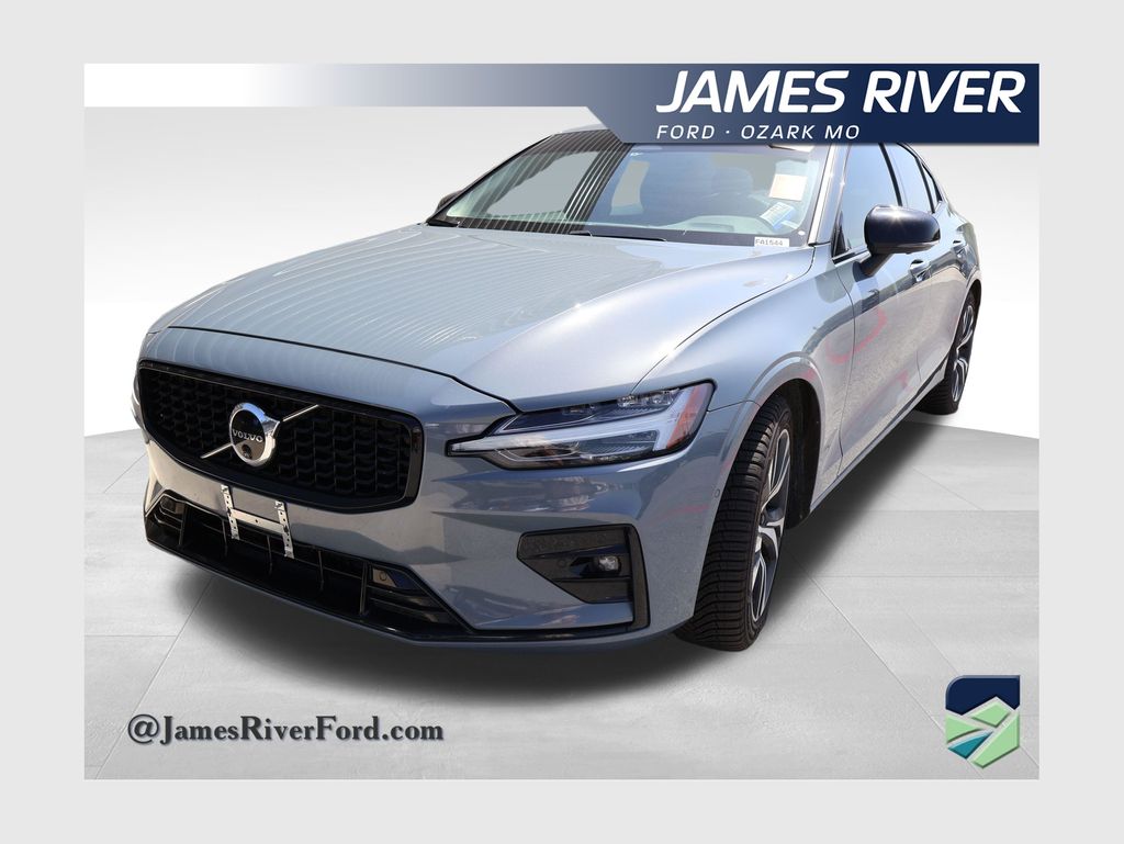 Blue 2024 Volvo S60 Sedan All-Wheel Drive Automatic