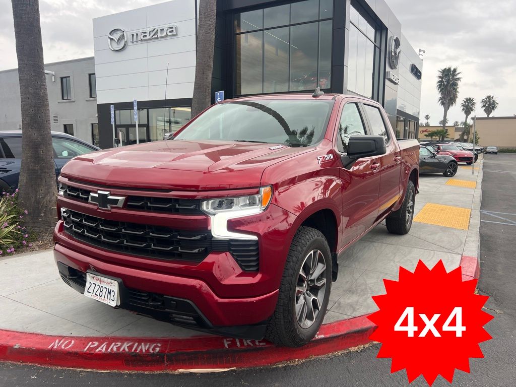 Cherry Red Tintcoat 2022 Chevrolet Silverado 1500 Pickup Truck Four-Wheel Drive Automatic