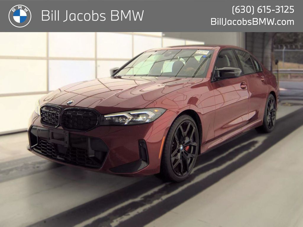 Red (Maroon) 2025 BMW 3 Series Sedan All-Wheel Drive 8-Speed Automatic