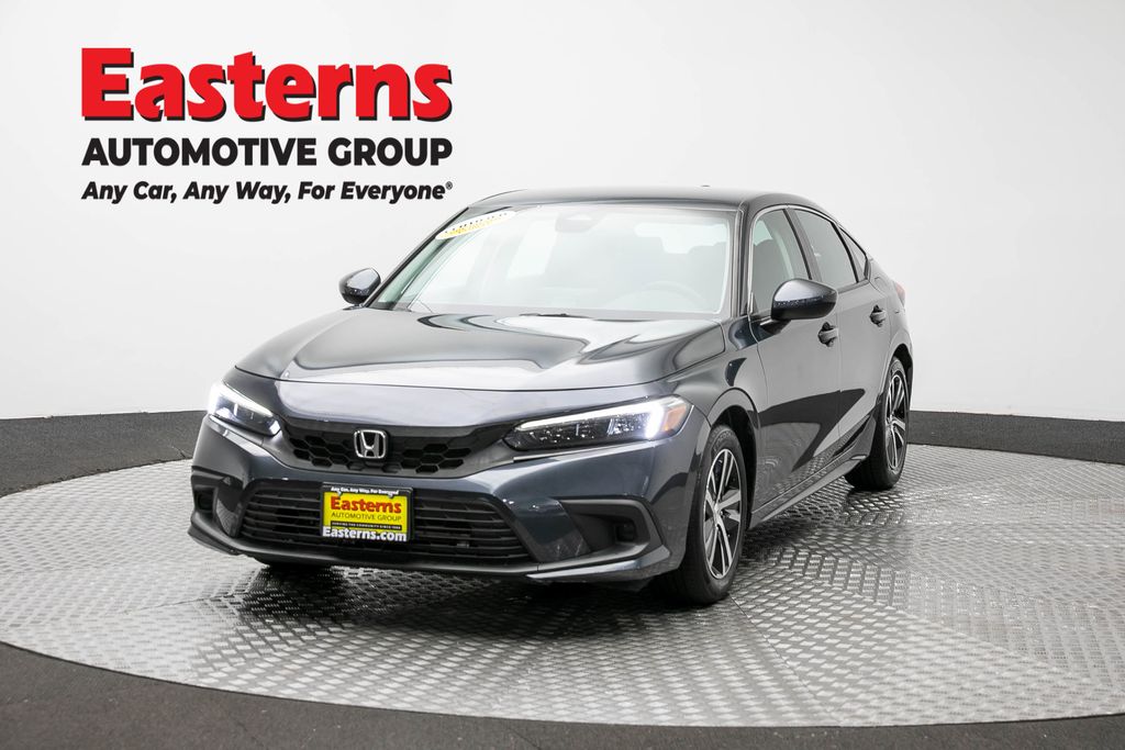 Gray 2023 Honda Civic Hatchback Hatchback Front-Wheel Drive Continuously Variable Transmission