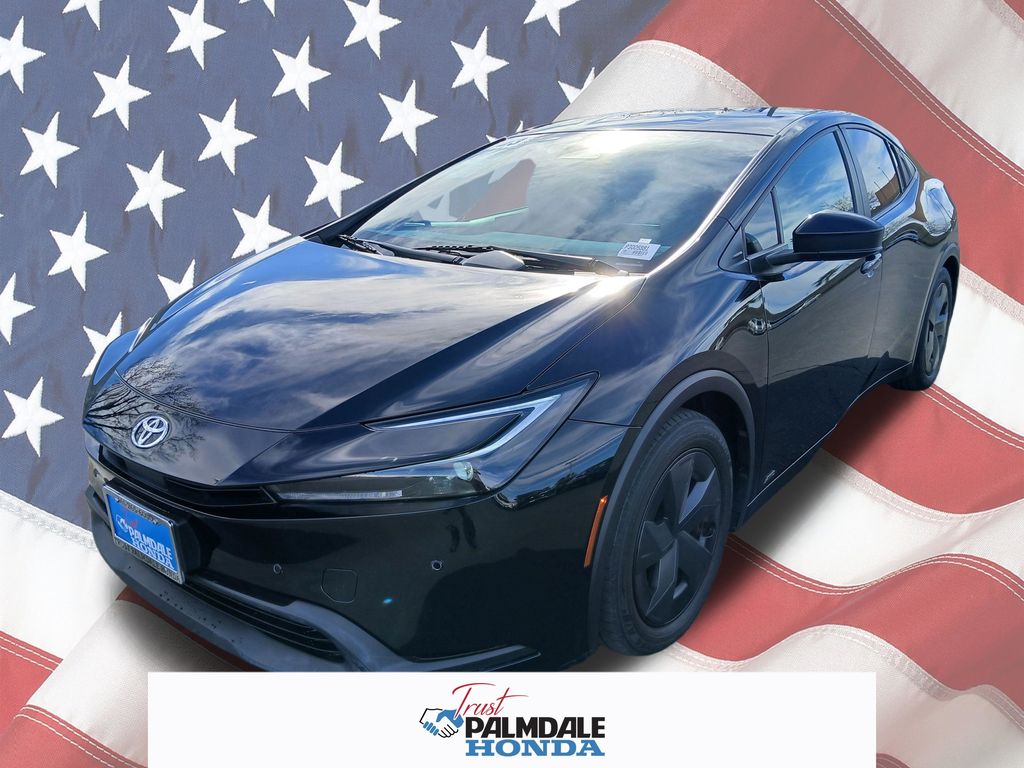 Midnight Black Metallic 2023 Toyota Prius LE AWD Hatchback All-Wheel Drive Continuously Variable Transmission