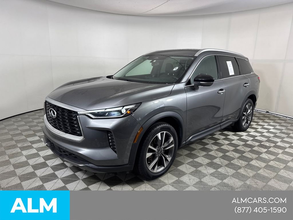 Gray 2022 INFINITI QX60 Luxe AWD SUV / Crossover All-Wheel Drive 9-Speed Automatic