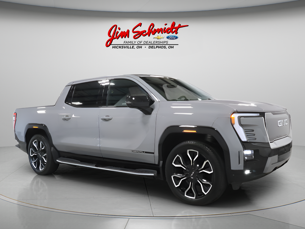 Thunderstorm Gray 2025 GMC Sierra EV Pickup Truck All-Wheel Drive 1-Speed Automatic