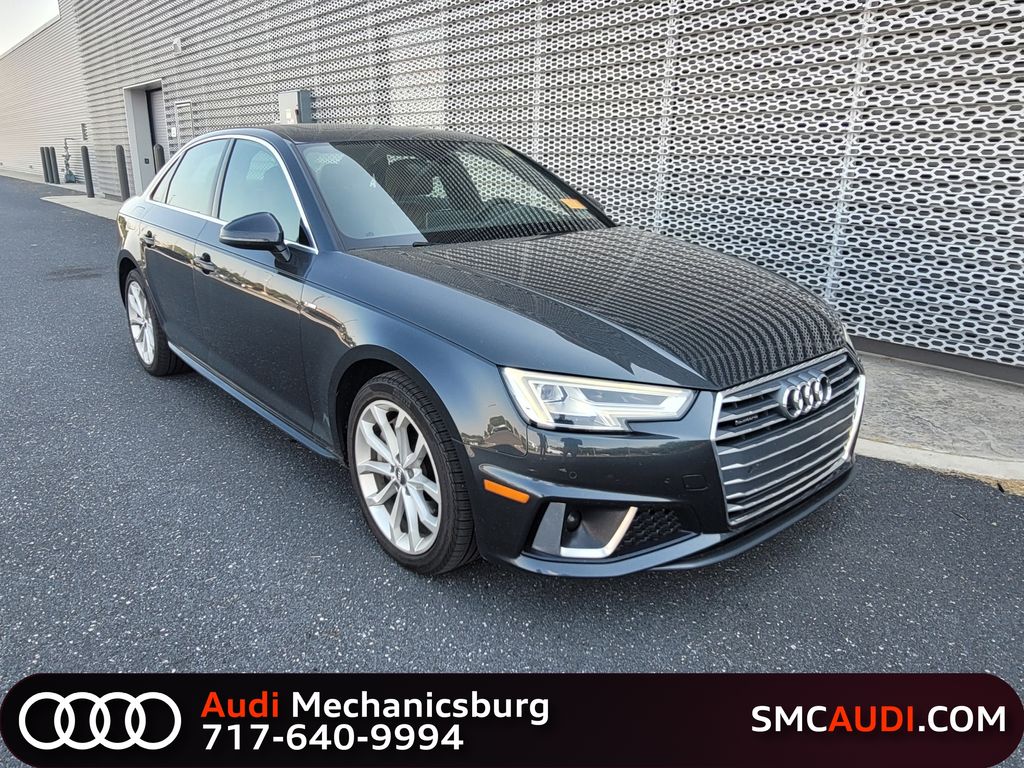 Manhattan Gray Metallic 2019 Audi A4 quattro Premium Plus 45 TFSI Sedan All-Wheel Drive 7-Speed Automatic