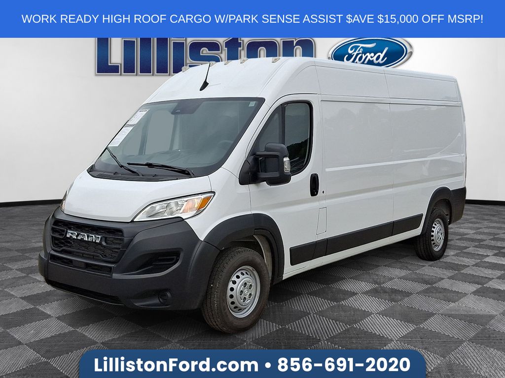 Bright White Clearcoat 2025 RAM ProMaster Van 9-Speed Automatic