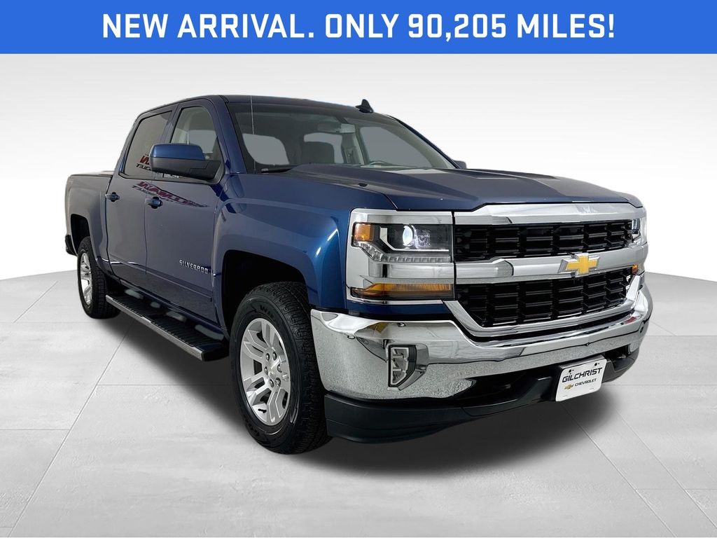 Deep Ocean Blue Metallic 2017 Chevrolet Silverado 1500 Pickup Truck Four-Wheel Drive 6-Speed Automatic Overdrive