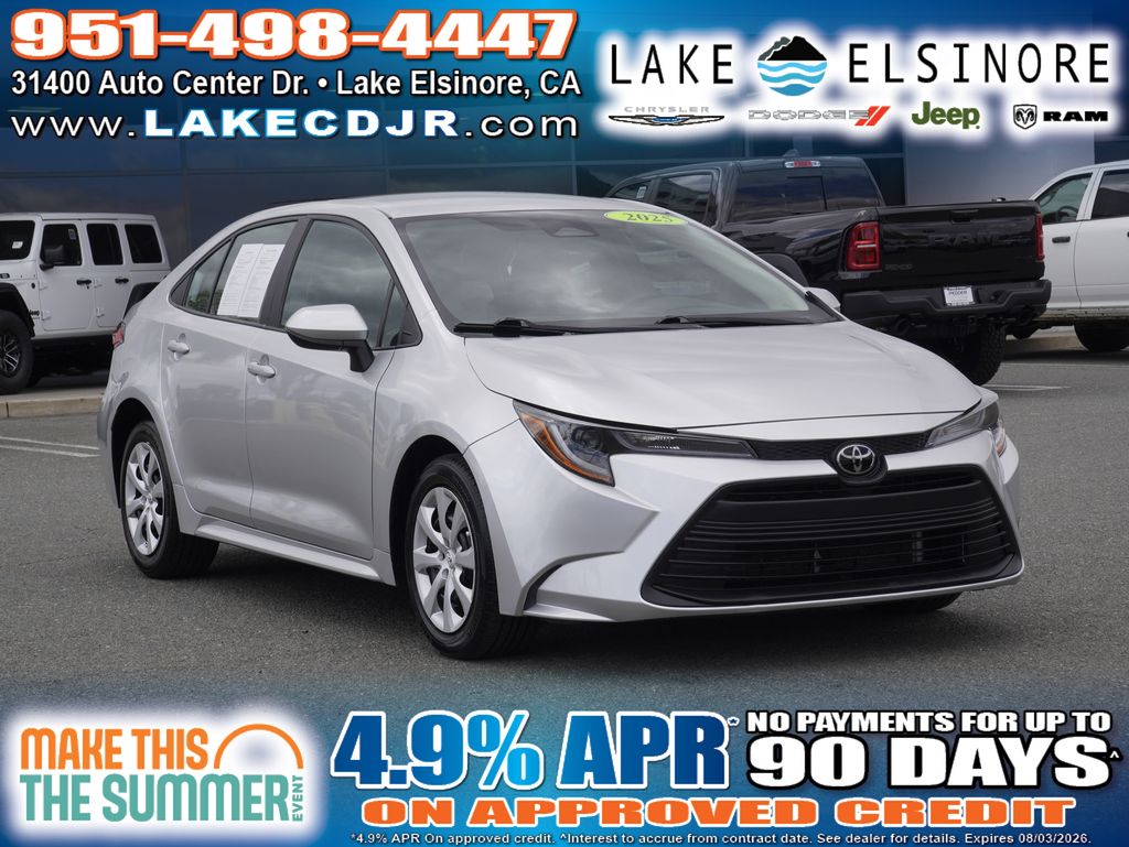 Classic Silver Metallic 2025 Toyota Corolla Sedan Front-Wheel Drive Continuously Variable Transmission