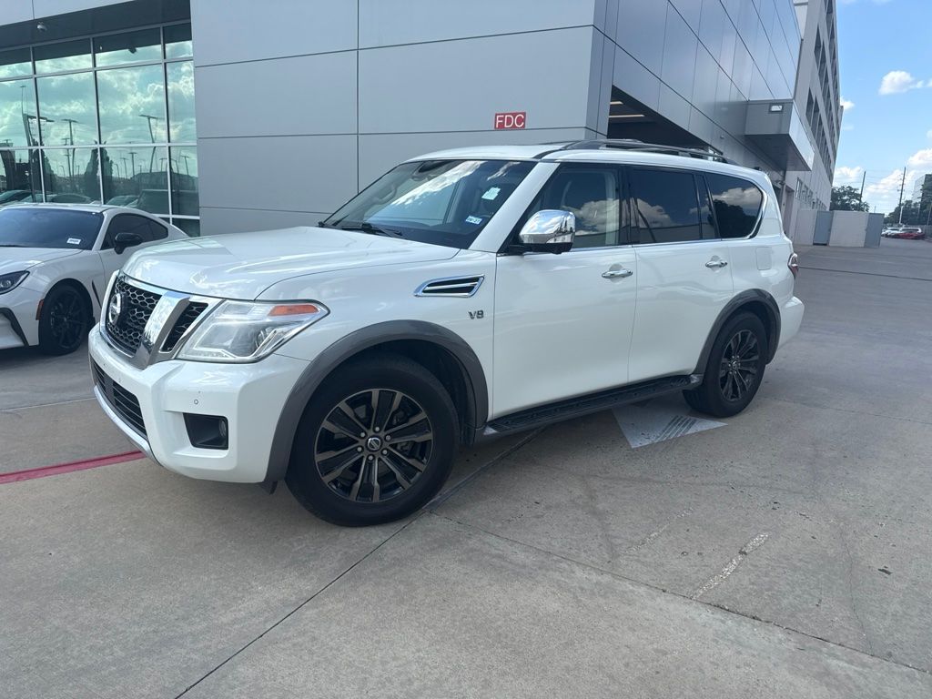 2017 Nissan Armada Platinum White at Emmons Autoplex