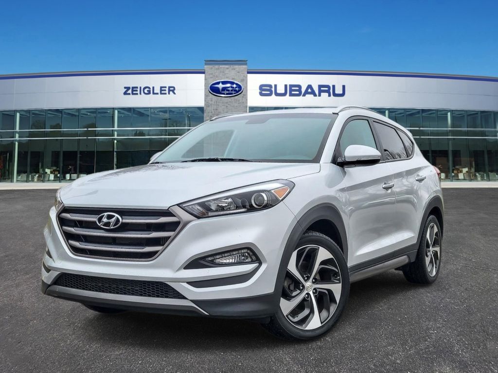 Chromium Silver 2016 Hyundai Tucson 1.6T Sport AWD SUV / Crossover All-Wheel Drive 7-Speed Automatic