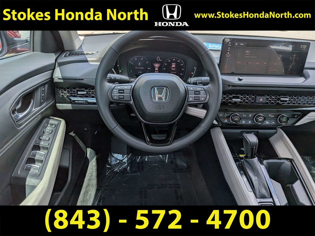 2025 Honda Accord Hybrid EX-L Red at Stokes Honda North